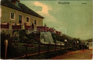 1909 Vihnye, Vihnyefürdő, Kúpele Vyhne; vízesés. Joerges 1908. / waterfall