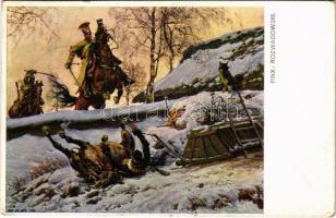 1910 Polish military art postcard. S. I.-7. s: Rozwadowski (EK)