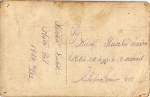 1917 Osztrák-magyar katona / WWI Austro-Hungarian K.u.K. military, soldier. photo (lyukak / pinholes...