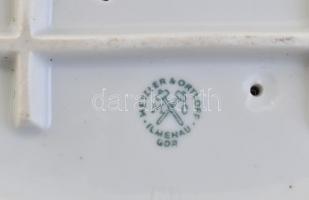 Metzler Orloff porcelán táncoló kislányok, kézzel festett, jelzett, hibátlan, m: 14 cm