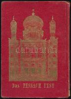 Das Pessach Fest. Prag, 1902. Imakönyv, aranyozott, zsinagógát ábrázoló egészvászon kötésben, kis sérüléssel