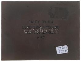 Gács Lajos (1905-1981) 1937. "Pénzintézeti Központ Tisztviselőinek Sport Egyesülete - Az érdem ...