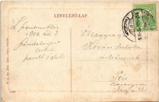 1912 Liptószentmiklós, Liptovsky Mikulás; Úri utca, Lerchenfeld Gyula üzlete. W.L. Bp. 2514. / stree...