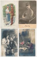 8 db RÉGI osztrák-magyar katonai képeslap / 8 pre-1945 K.u.k. military postcards