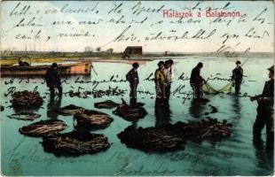 1909 Balaton, halászok (fa)