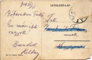 1914 Sopron, Király utca, villamos (EM)