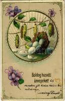 1915 Boldog húsvéti ünnepeket / Easter greeting, litho (fa)