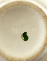 Kalocsai mintás pálinkás kulacs + 6 db pohár. Matricás, jelzett, hibátlan