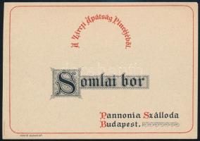Somlai bor a Zirci Apátság pincéjéből (Pannonia Szálloda) italcímke