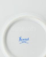 Herendi csipkebogyó mintás süteményes készlet. 6 + 1 db. Kézzel festett, jelzett, hibátlan. d:21 cm,...