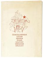 1972 Csehszlovák hadseregről készült 20 db művészi nyomat, mind a művész által aláírt és számozott (73/200), lapméret: 62x43,5 cm, eredeti kiadói, kissé kopott karton mappában