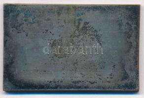 ~1930. "Az érdem jeléül" ezüstözött Br plakett "S.G.A." gyártói jelzéssel (56x36...