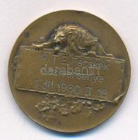 1930. M.T.E. Fecskék háziversenye I. díj 1930.II.16. Br díjérem (30mm) T:2