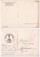 5 db RÉGI német NS (náci) propaganda motívum képeslap, Hitlerrel / 5 pre-1945 WWII German NS (Nazi) ...