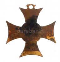 1913. "Mozgósítási Kereszt / 1912-1913-as Emlékkereszt" aranyozott Br kitüntetés mellszala...