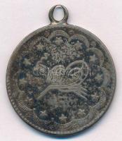 Oszmán Birodalom 1873. (1277/14) 20K Ag "Abdul Aziz" (23,96g) T:3 füllel, patina Ottoman E...