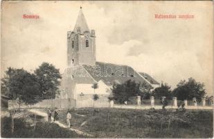 1914 Somorja, Somorin, Samorín; Református templom. Kranzinger Nándor kiadása / Calvinist church (EK)
