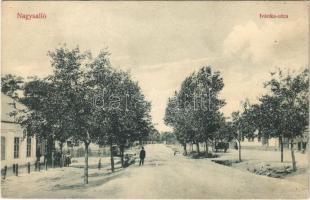 1913 Nagysalló, Tekovské Luzany, Tekovské Sarluhy; Ivánka utca. Fray cég kiadása / street view (EK)