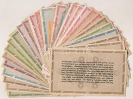 1946. 31db vegyes adópengő bankjegy T:III,III-