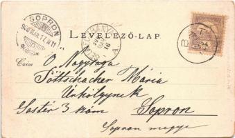 1900 Bát, Asszonyvásár, Frauenmarkt, Batovce; látkép. Nyomta és kiadta Joerges 13. sz. / general vie...