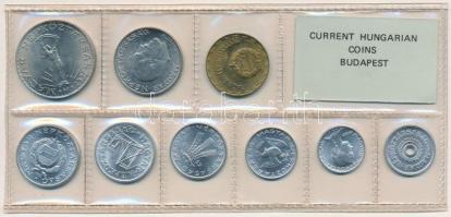 1982. 2f-10Ft (9xklf) érmés forgalmi sor fóliatokban T:1 Adamo FO15