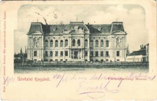 1901 Kassa, Kosice; Felső-Magyarországi Múzeum. Hajts Kornél felvétele. Breitner Mór kiadása / Museum of Upper Hungary (EB)