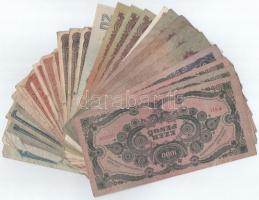 30db vegyes korona, pengő bankjegy T:III,III-