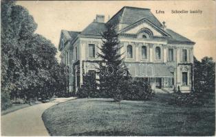 1918 Léva, Levice; Schoeller (Schöller) kastély. Schulcz Ignác kiadása / castle (EK)