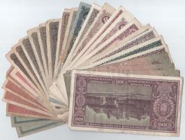 30db vegyes korona, pengő bankjegy T:II--III-