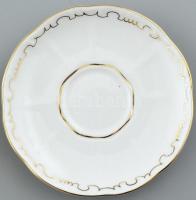 Zsolnay tollazott 6 személyes mokkás készlet. Barokk mintás fehér étkészlet, kézi festésű tollazott ...