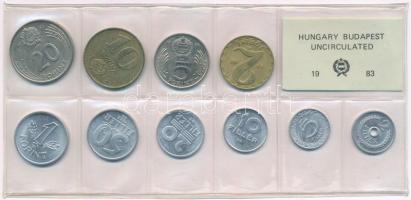 1983. 2f-20Ft (10xklf) érmés forgalmi sor fóliatokban T:1 Adamo FO16