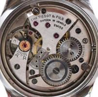 Tissot Visodate acéltokos kézi felhúzós férfi karóra naptár funkcióval, csavaros hátlap, működő, jó ...