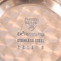 Tissot Visodate acéltokos kézi felhúzós férfi karóra naptár funkcióval, csavaros hátlap, működő, jó ...