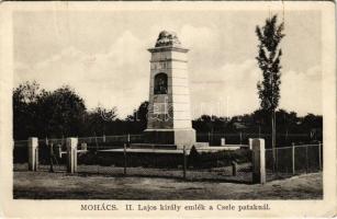 1928 Mohács, II. Lajos király emlék a Csele pataknál (EK)