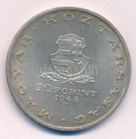 1948. 20Ft Ag "Táncsics" T:1- Adamo EM3