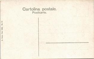 SMS Erzherzog Friedrich pre-dreadnought csatahajó (Linienschiffe) fedélzete matrózokkal az ágyúcsövö...