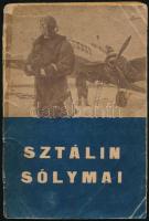 Sztálin sólymai. Moszkva, 1944, Idegennyelvű Kiadó. Kiadói sérült papírkötés, kopottas állapotban.