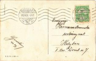 1913 Fashion lady with dog. B.K.W.I. 621-1. s: Mela Koehler (EK)