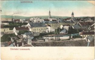 1912 Losonc, Lucenec; látkép. Redlinger kiadása / general view (EB)