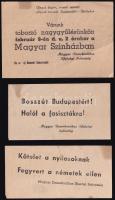 1945 Magyar Demokratikus Ifjúsági Szövetség 3 db röplapja