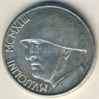 Olaszország 1928. 20L "Mussolini" fantáziaveret T:2/3+