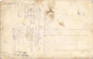 Szolnok, Darutollas leventék puskákkal. Szabó Ferenc photo