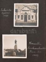 cca 1937-1938 Családi fotóalbum, 61 benne fotóval, benne fotókkal Triesztről, Velencéről, Abbáziáról...