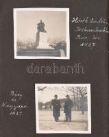 cca 1937-1938 Családi fotóalbum, 61 benne fotóval, benne fotókkal Triesztről, Velencéről, Abbáziáról...