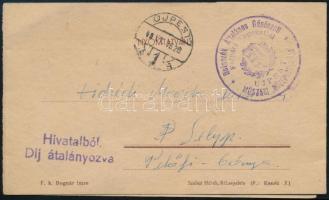 1949 Bp., Újpesti Áll. Felsőipari- és Műszaki Középiskola diákszövetségének meghívója, bélyegzésekkel