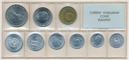 1974. 2f-10Ft (9xklf) érmés forgalmi sor fóliatokban T:1 patina 
Adamo FO7