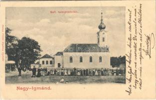 1903 Nagyigmánd, Nagy-Igmánd; Református templom tér. Berecz VIktor kiadása (fl)