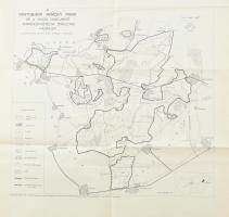 1972 A Hortobágyi Nemzeti Park területe nagy méretű térkép 70x70 cm