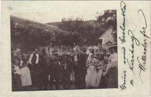 1903 Csobánka, Cigány muzsikusok. photo (fl)