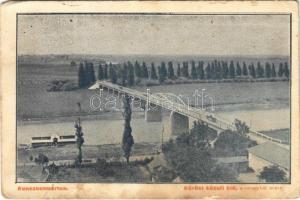 1930 Kunszentmárton, Körösi közúti híd a toronyból nézve. Benke Boldizsár kiadása (Rb)